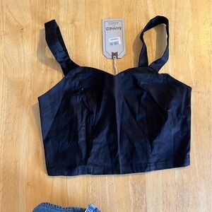 BANNED Women's Bustier Tank Top Size S In Black